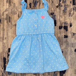 Carter’s 18 Month Blue w/ White Polka Dot Dress